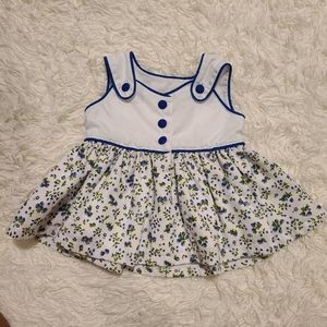 Handmade Blueberry Fruit Print Dress for Baby